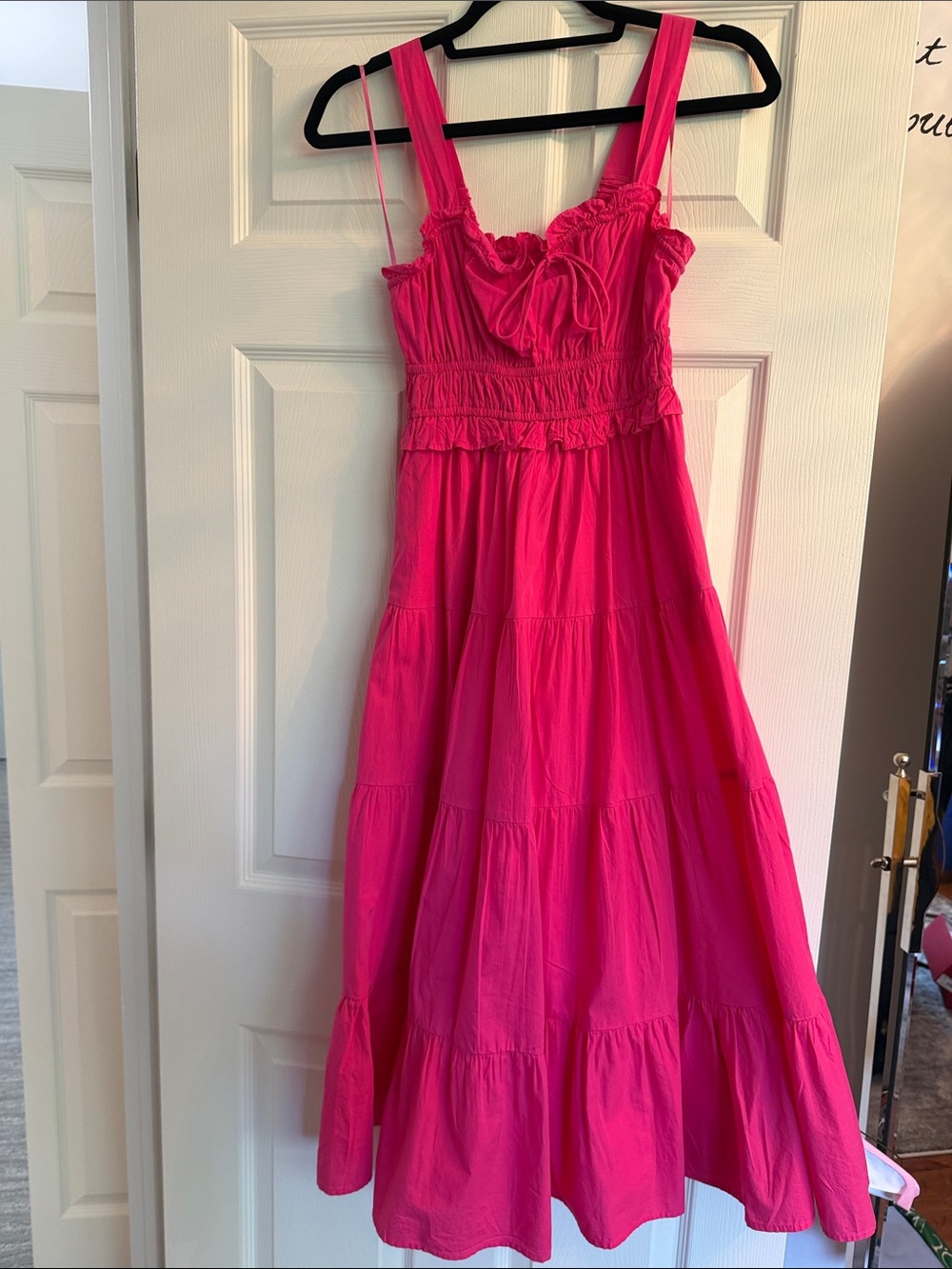 J Crew tiered maxi/midi dress